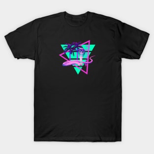 Neon Cobra Vaporwave Synthwave Aesthetic T-Shirt